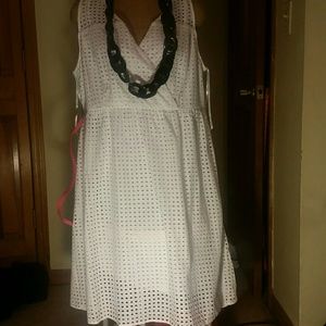 NWT LANE BRYANT WHITE DRESS SIZE 20